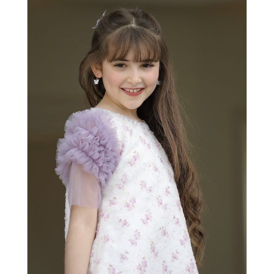 صورة فستان بناتي سبور اكسسوار على الرقبه - 926